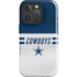 NFL Dallas Cowboys White Striped iPhone 16 Pro Impact Case